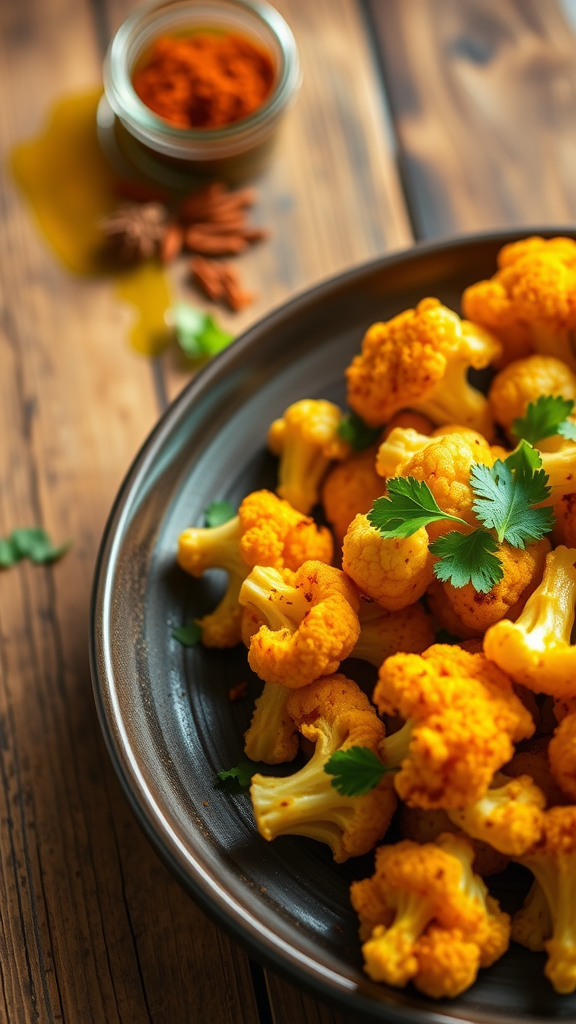 Spiced Roasted Cauliflower with Turmeric