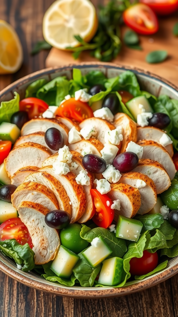 Mediterranean Grilled Chicken Salad
